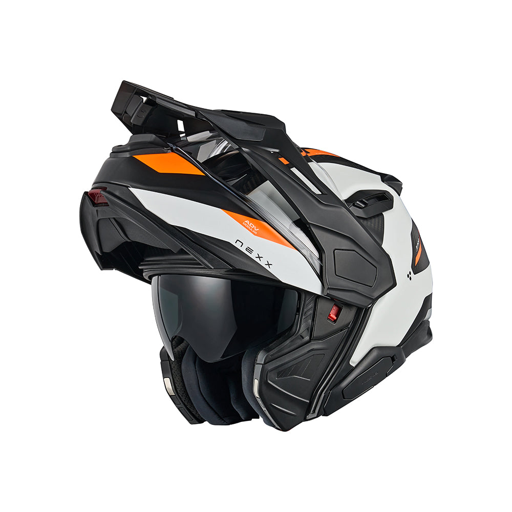 NEXX Helm X.LFC TERRA CARBON Weiß.Orange Matt