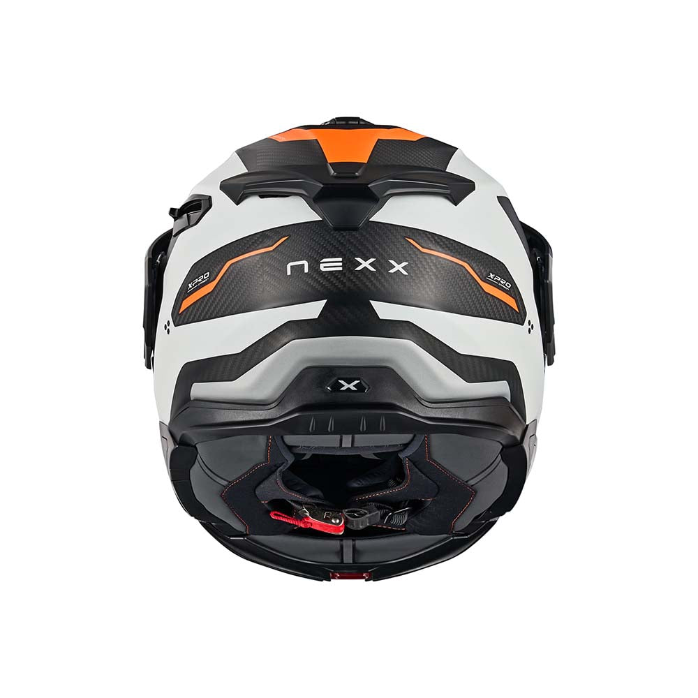 NEXX Helm X.LFC TERRA CARBON Weiß.Orange Matt