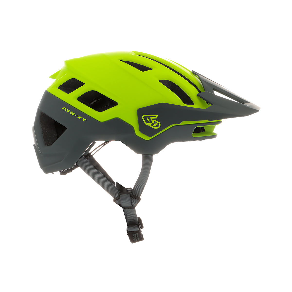 6D ATB-2T Ascent Matte Hi Viz Yellow Grey - MTB Helm