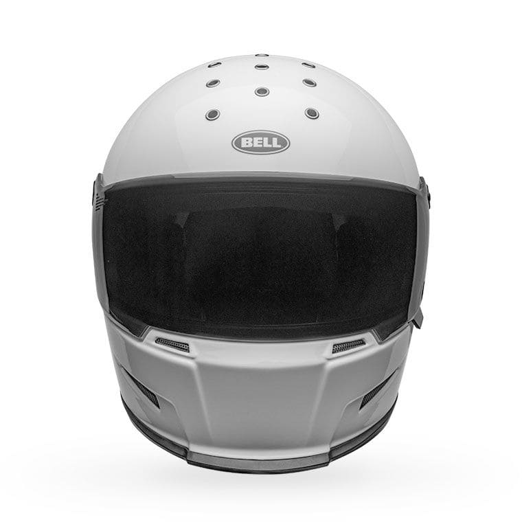 Bell Eliminator Solid Weiss Integralhelm