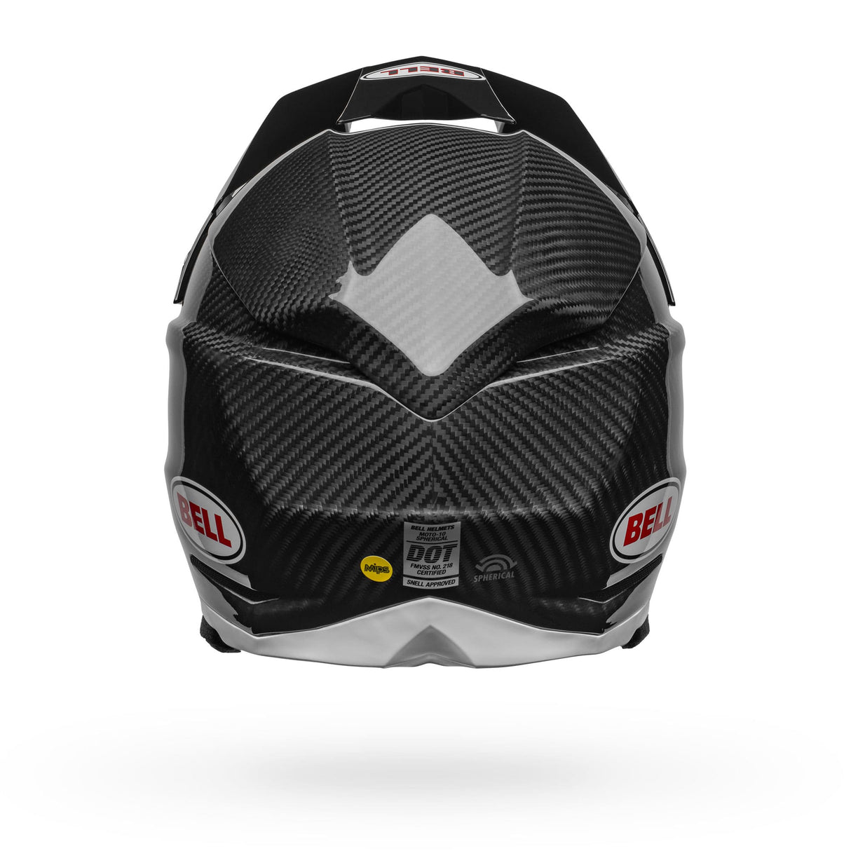 Bell Moto-10 Spherical Gloss Schwarz/Weiß Motocrosshelm