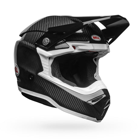 Bell Moto-10 Spherical Gloss Schwarz/Weiß Motocrosshelm