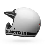 Bell Moto-3 Classic Weiss Motocrosshelm