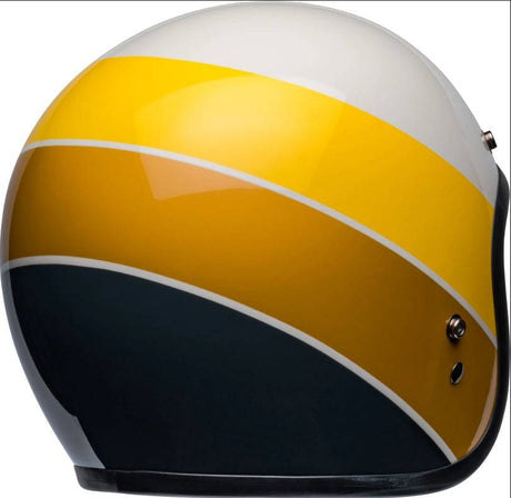 BELL Custom 500 Jethelm in klassischem Design mit glänzendem Finish und komfortabler Passform, ideal für Motorradfahrer.
