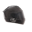 Schwarzer 6D ATS-1R Integralhelm mit glänzender Oberfläche, FIM-zertifiziert, für sicheren Motorradschutz.