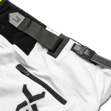 X-GRIP Motocross Hose Tungsten mit Taschen Weiß/Petrol