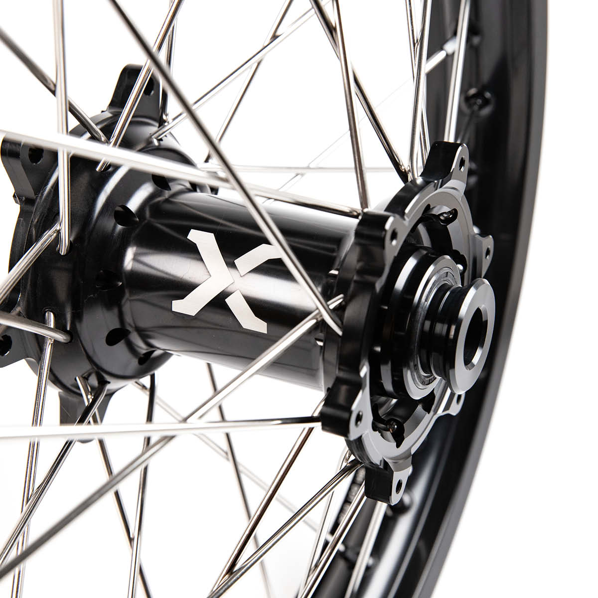 X-Grip Felgen-Set V3 21"/19" Schwarz für Sherco