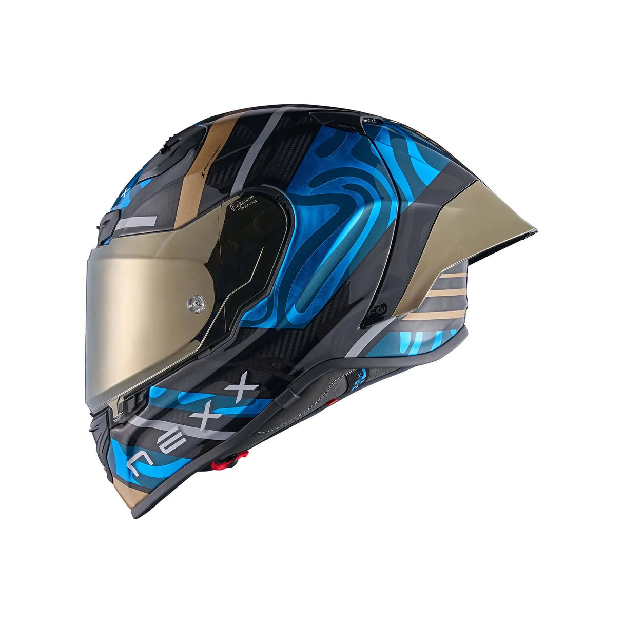 NEXX Helm X.R3R SWIRL CARBON DEEP Blau