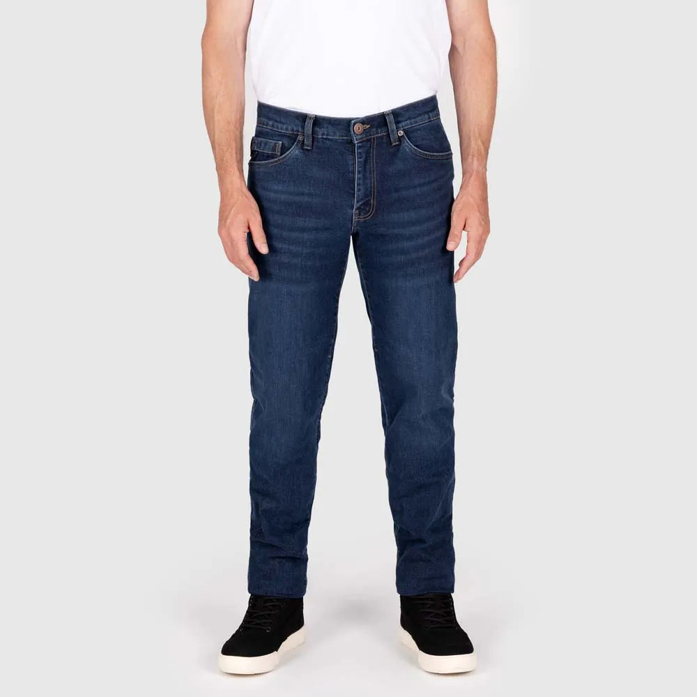 KNOX Kirkstone Gerade Herren Motorradjeans Stone Wash Indigo