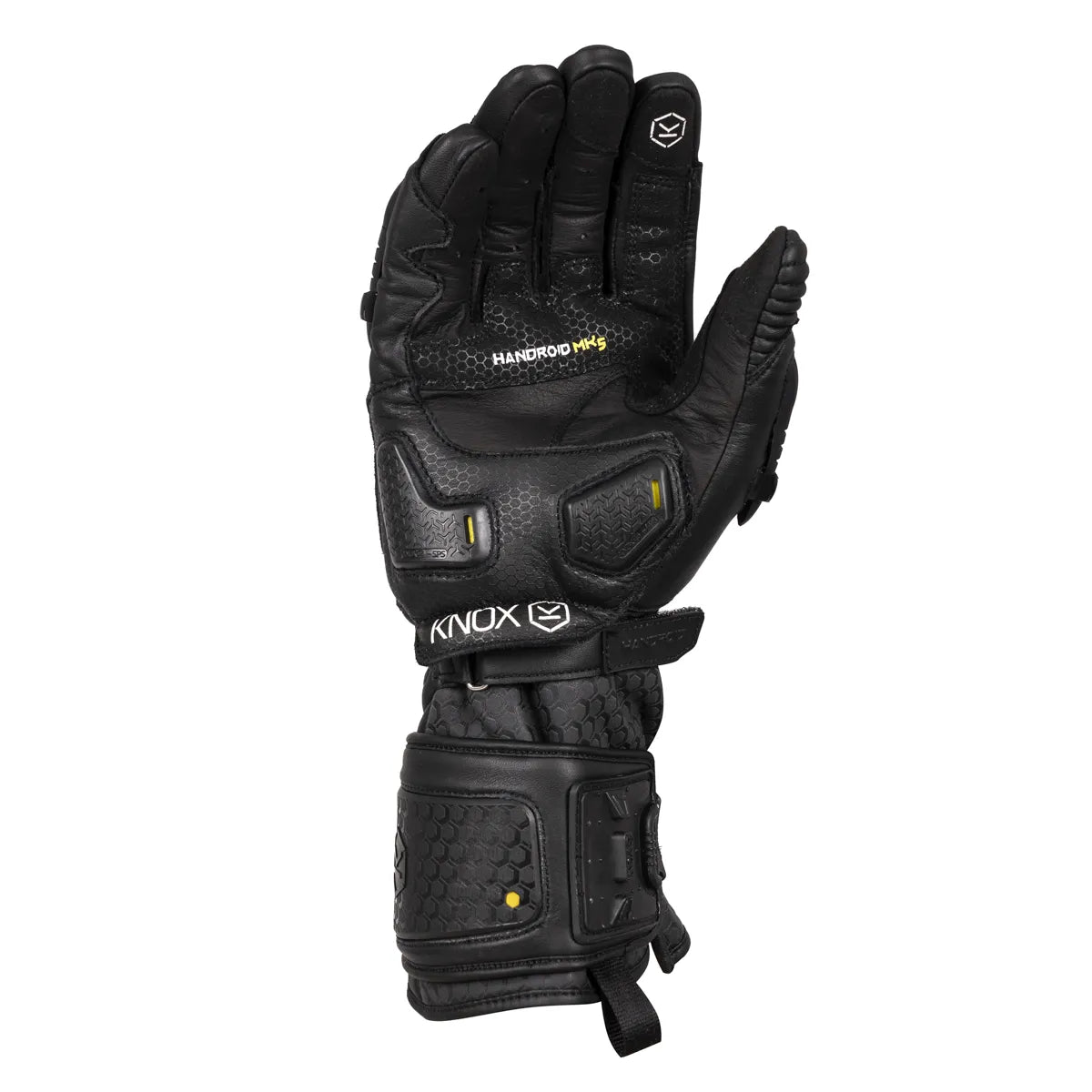 KNOX Handroid MK5 Unisex Motorradhandschuhe Schwarz