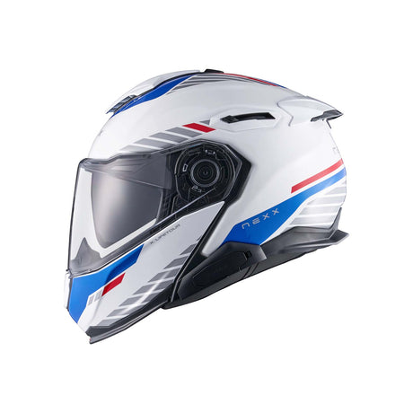 NEXX Helm X.LIFETOUR GLOBE Weiß.Blau