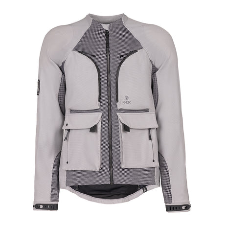 KNOX Tor inkl. Überjacke Herren Motorrad-Adventurejacke Hellgrau