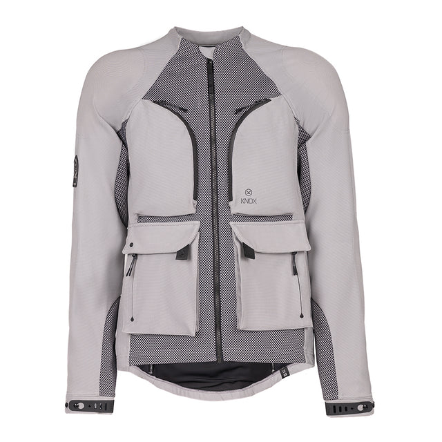 KNOX Tor inkl. Überjacke Herren Motorrad-Adventurejacke Hellgrau