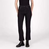 KNOX Cartmel Kick Flare Kurz Damen Motorradjeans Schwarz/Rust