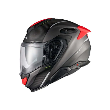 NEXX Helm X.TR Rush Schwarz-Rot matt