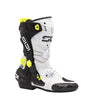 Sidi REX Motorradstiefel Weiß Schwarz Gelb