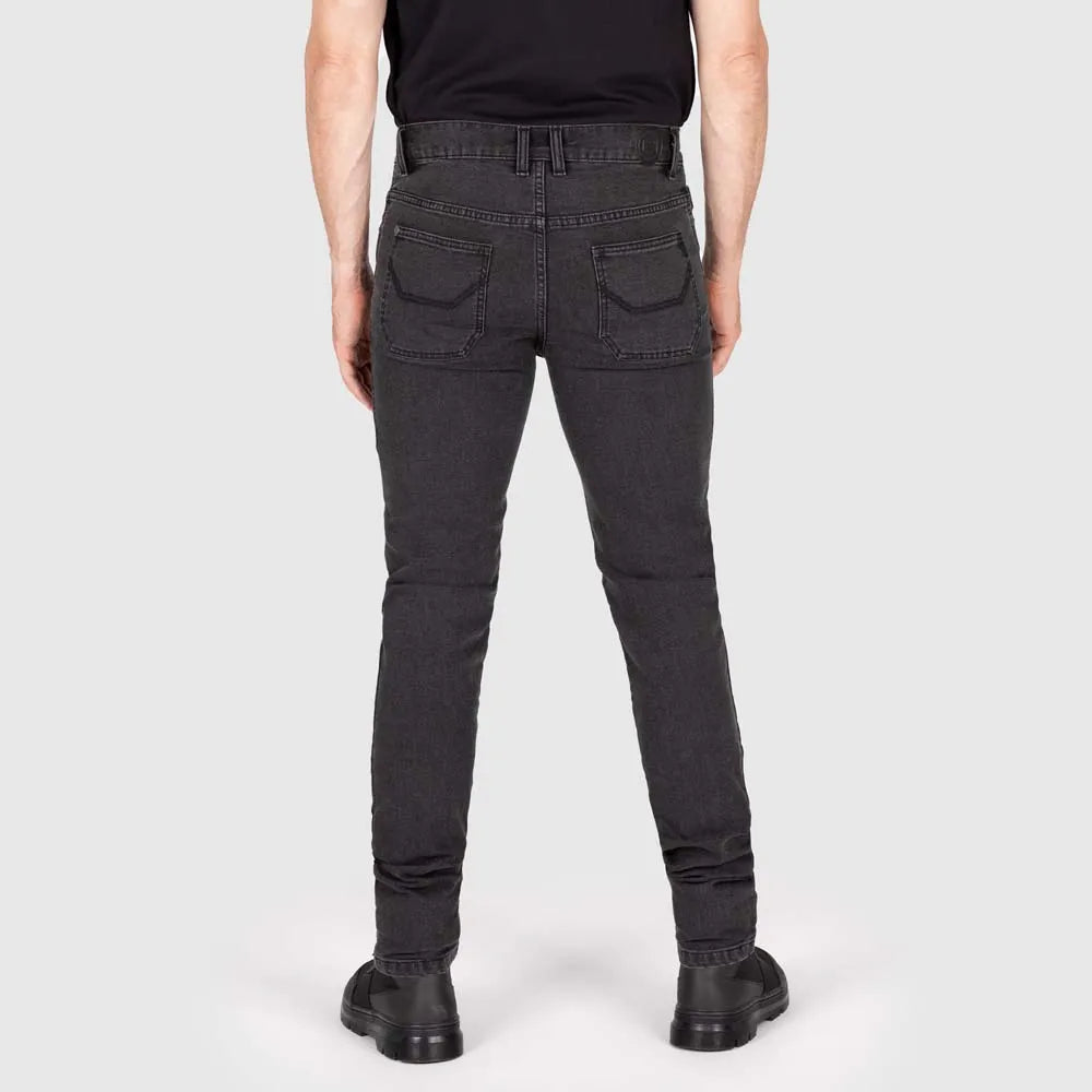 KNOX Colton Schmal Superweich Herren Motorradjeans Anthrazit