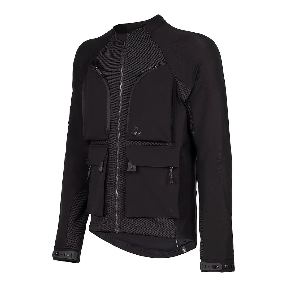KNOX Tor Herren Motorrad-Protektorenjacke Schwarz