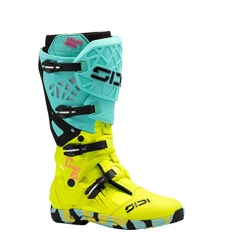 Sidi CROSSAIR X Motocross Stiefel Minze Fluor Gelb