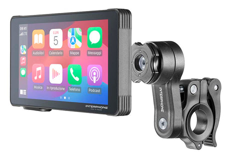 Interphone Motorrad-Display Apple CarPlay & Android Auto