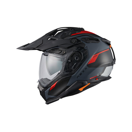NEXX Helm X.WED3 KEYO CARBON Grau.Rot Matt