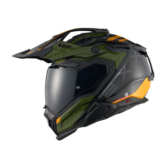 NEXX Helm X.WED3 FURKA CARBON Grün.Gelb