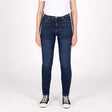 KNOX Colton Eng Kurz Damen Motorradjeans Stone Wash Indigo