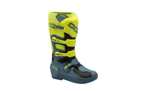 Sidi Crosscore Motocross Stiefel Petrol-Gelb Fluor