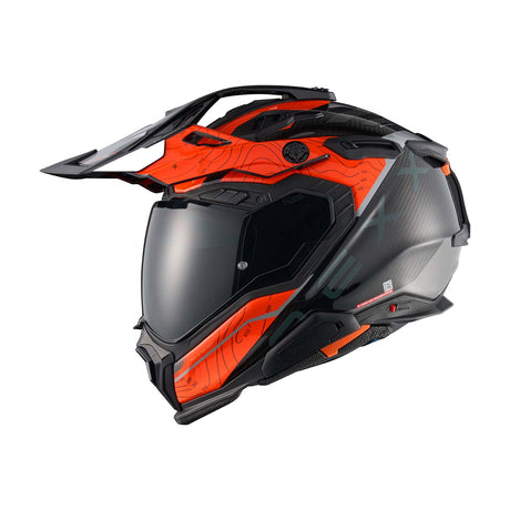 NEXX Helm X.WED3 FURKA CARBON Orange.Grau