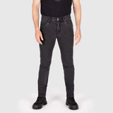KNOX Colton Schmal Superweich Herren Motorradjeans Anthrazit