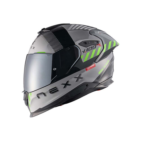 NEXX Helm Y.100R Fade Grau-Schwarz