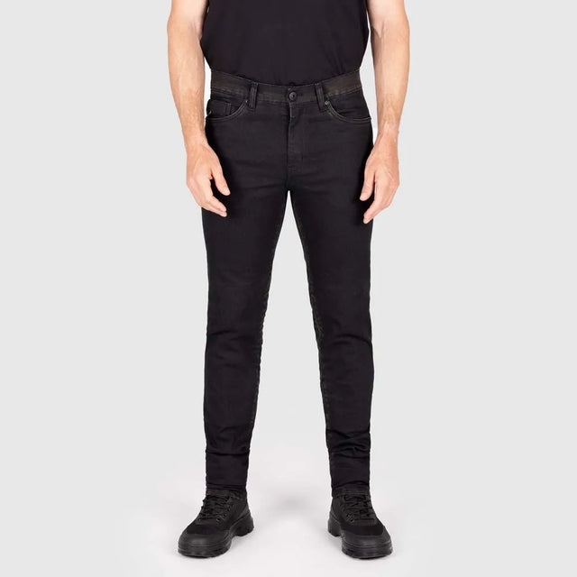 KNOX Colton Schmal Gealtert Herren Motorradjeans Schwarz/Rust