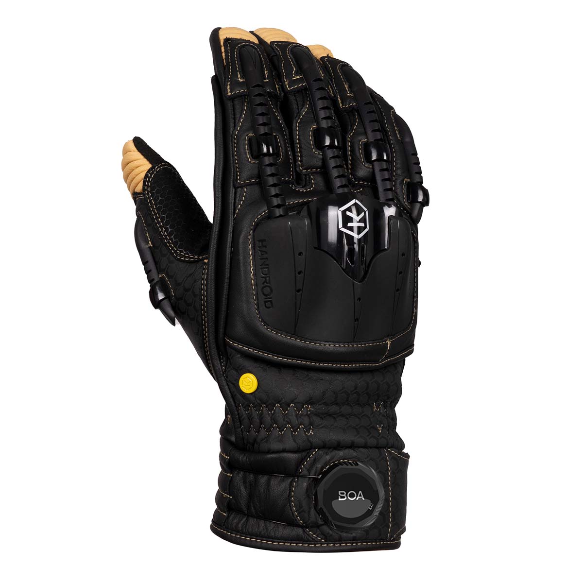 KNOX Handroid POD MK5 Unisex Motorradhandschuhe Schwarz/Sand