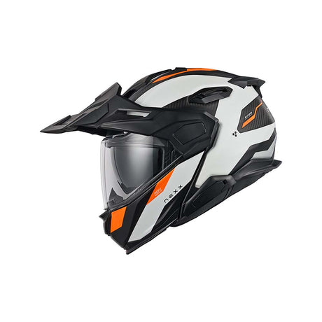 NEXX Helm X.LFC TERRA CARBON Weiß.Orange Matt