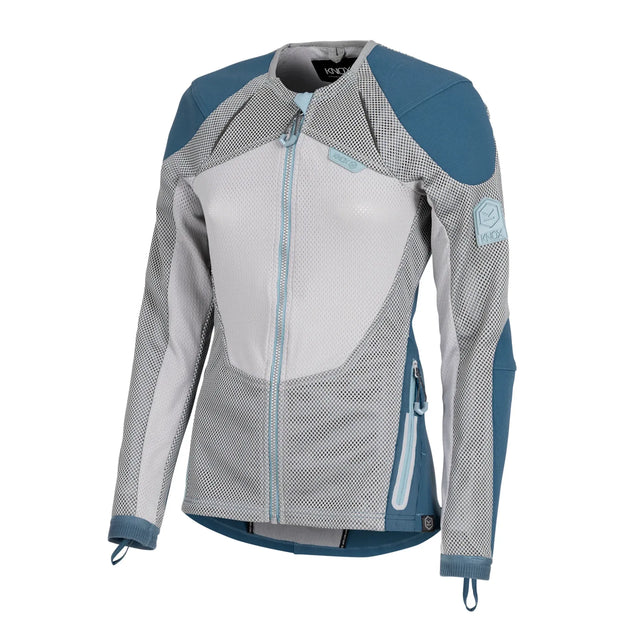 KNOX Armoured Urbane Damen Motorrad-Protektorenjacke Petrol Blau