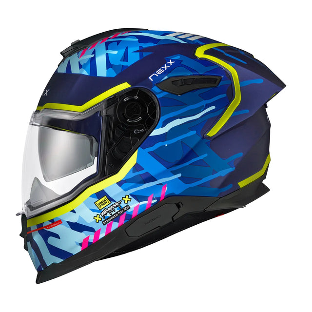 NEXX Helm Y.100R URBANGRAM AUBERGINE Matt