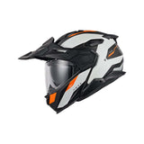 NEXX Helm X.LFC TERRA CARBON Weiß.Orange Matt