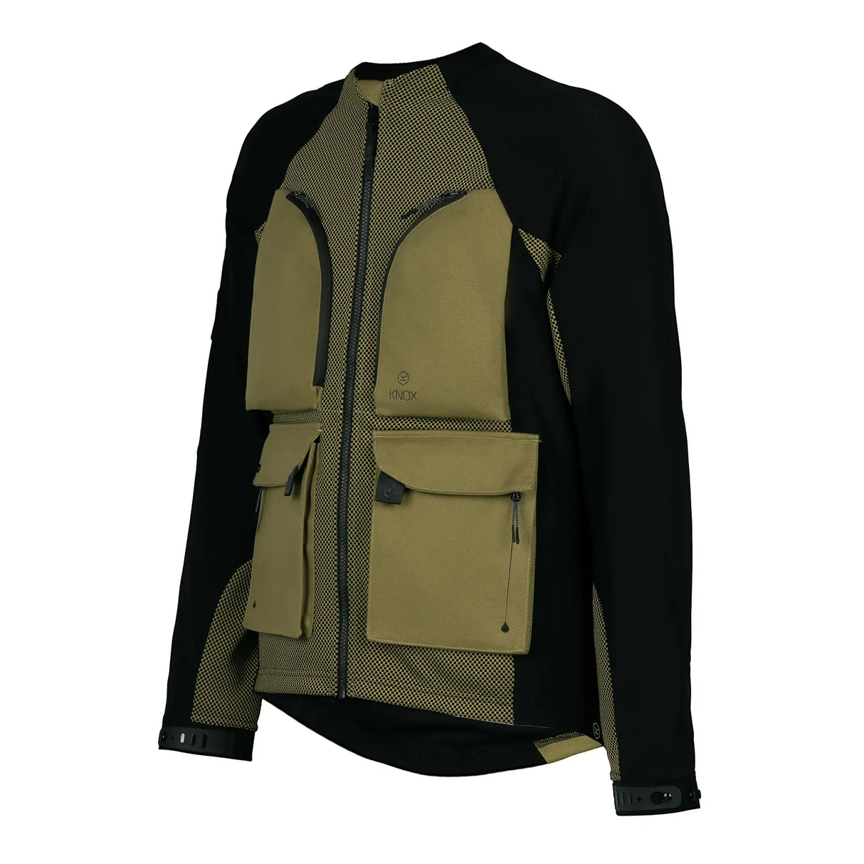 KNOX Tor Herren Motorrad-Protektorenjacke Salbeigrün