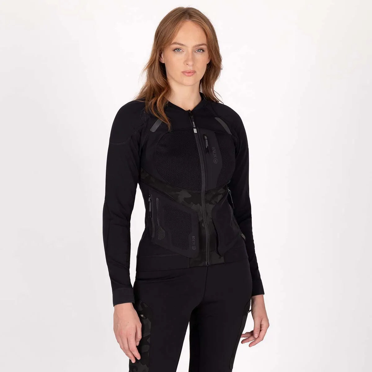 KNOX Action Pro MK2 Damen Motorrad-Protektorenhemd Schwarz