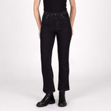 KNOX Cartmel Kick Flare Kurz Damen Motorradjeans Schwarz/Rust