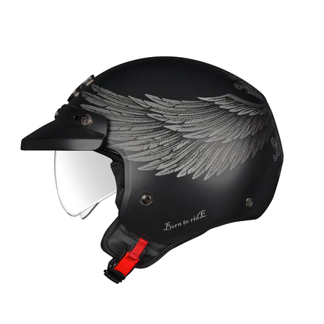 NEXX Helm Y.10 EAGLE RIDER Schwarz.Grau Matt