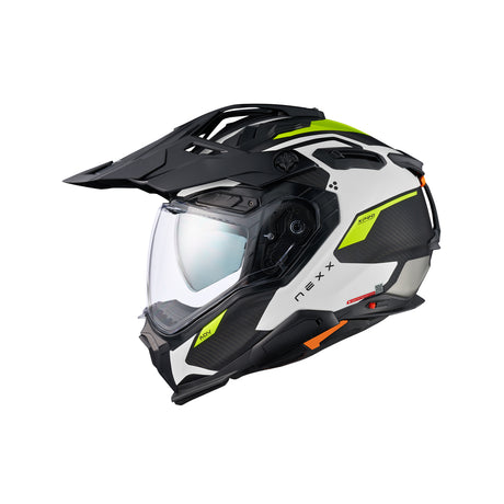 NEXX Helm X.WED3 KEYO CARBON Weiß NEON Matt