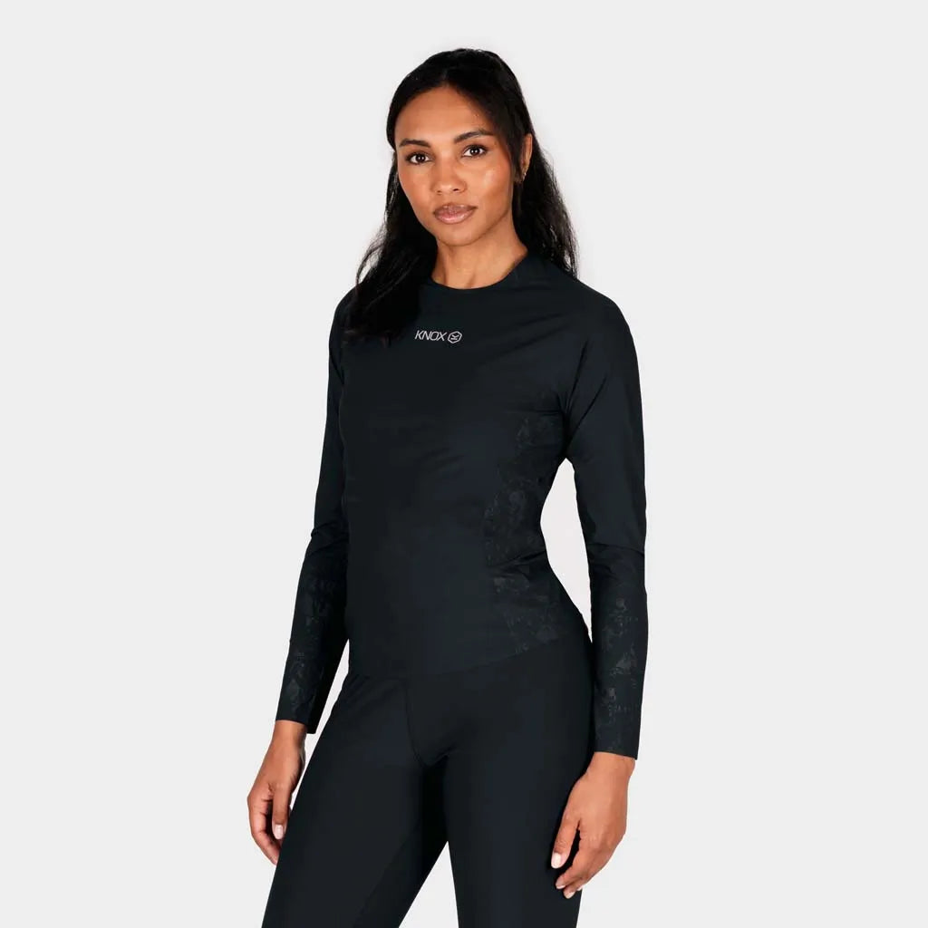KNOX Dual Active Damen Motorrad-Funktionsunterwäsche Schwarz