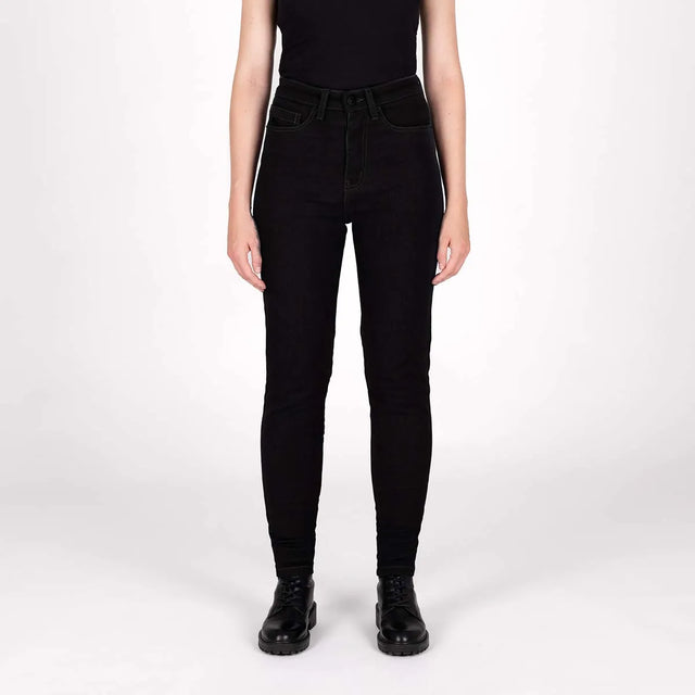 KNOX Shield MK2 Klassisch Damen Motorradjeans Schwarz