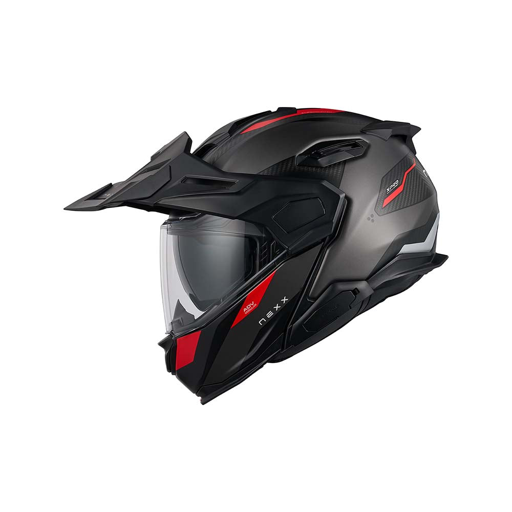 NEXX Helm X.LFC TERRA CARBON Grau.Rot Matt