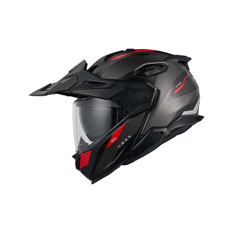 NEXX Helm X.LFC TERRA CARBON Grau.Rot Matt