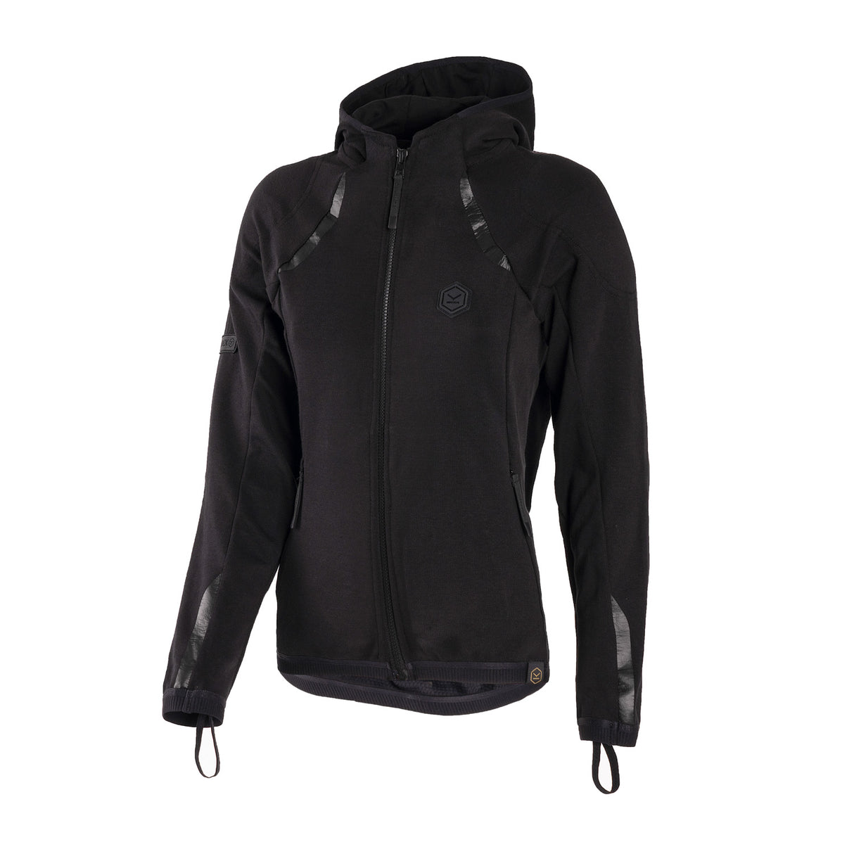 KNOX Shield Motorrad Kapuzenjacke Damen Schwarz