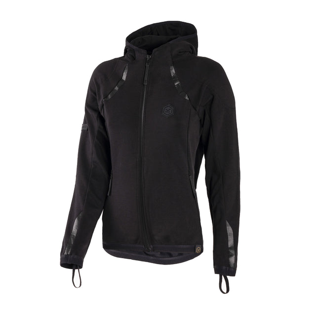 KNOX Shield Motorrad Kapuzenjacke Damen Schwarz