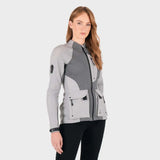 KNOX Armoured Tor Damen Motorrad-Protektorenjacke Hellgrau