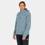 KNOX Impass Damen Motorrad-Regenjacke Smoke Blau